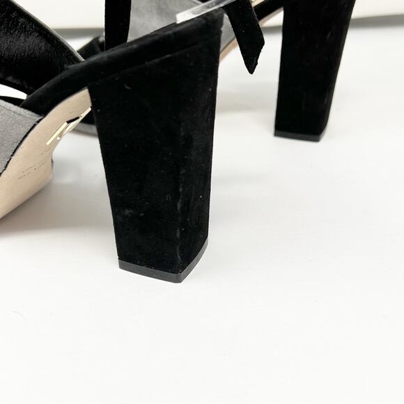 Tamara Mellon Tied Up Peep Toe Block Heels Size 38 - Picture 2 of 10